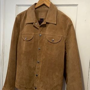 Ralph Lauren brown leather jacket size L